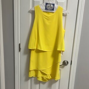 Amazon Yellow Layered Jumpsuit